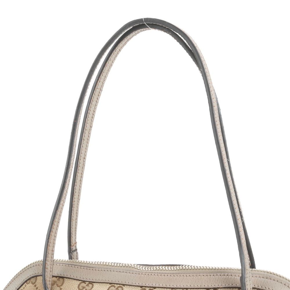 グッチ GG キャンバス ブリー レザー トート バッグ 肩掛け ショルダー 323673 ベージュ A4 レディース EUE CY19-10