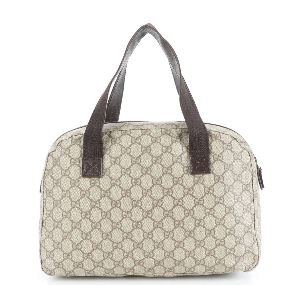  グッチ GG スプリーム 140959 レザー トート バッグ ボストン ハンド ブラウン ブランド おしゃれ レディース EUE CY 21-1 トートバッグ バッグ