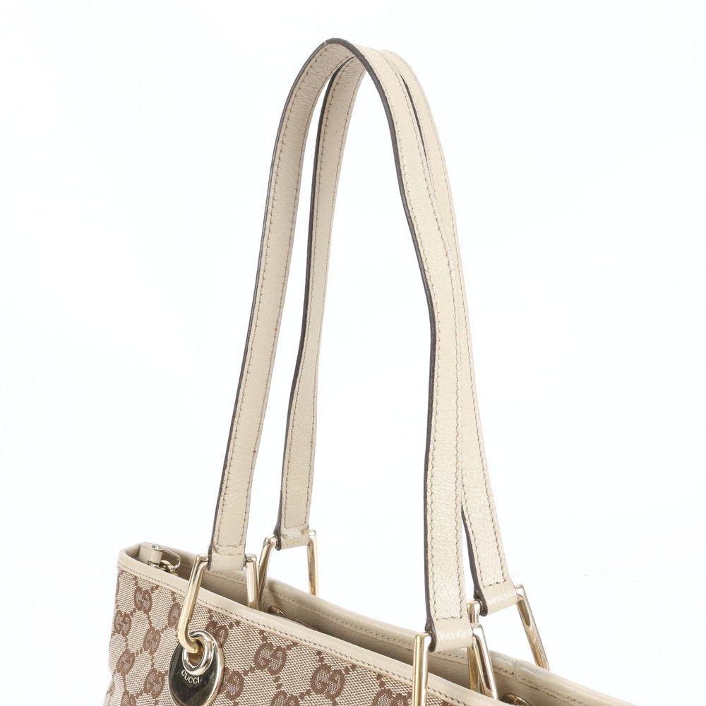 グッチ GG キャンバス エクリプス レザー トート バッグ 肩掛け ショルダー 139552 レディース ERE CY22-10