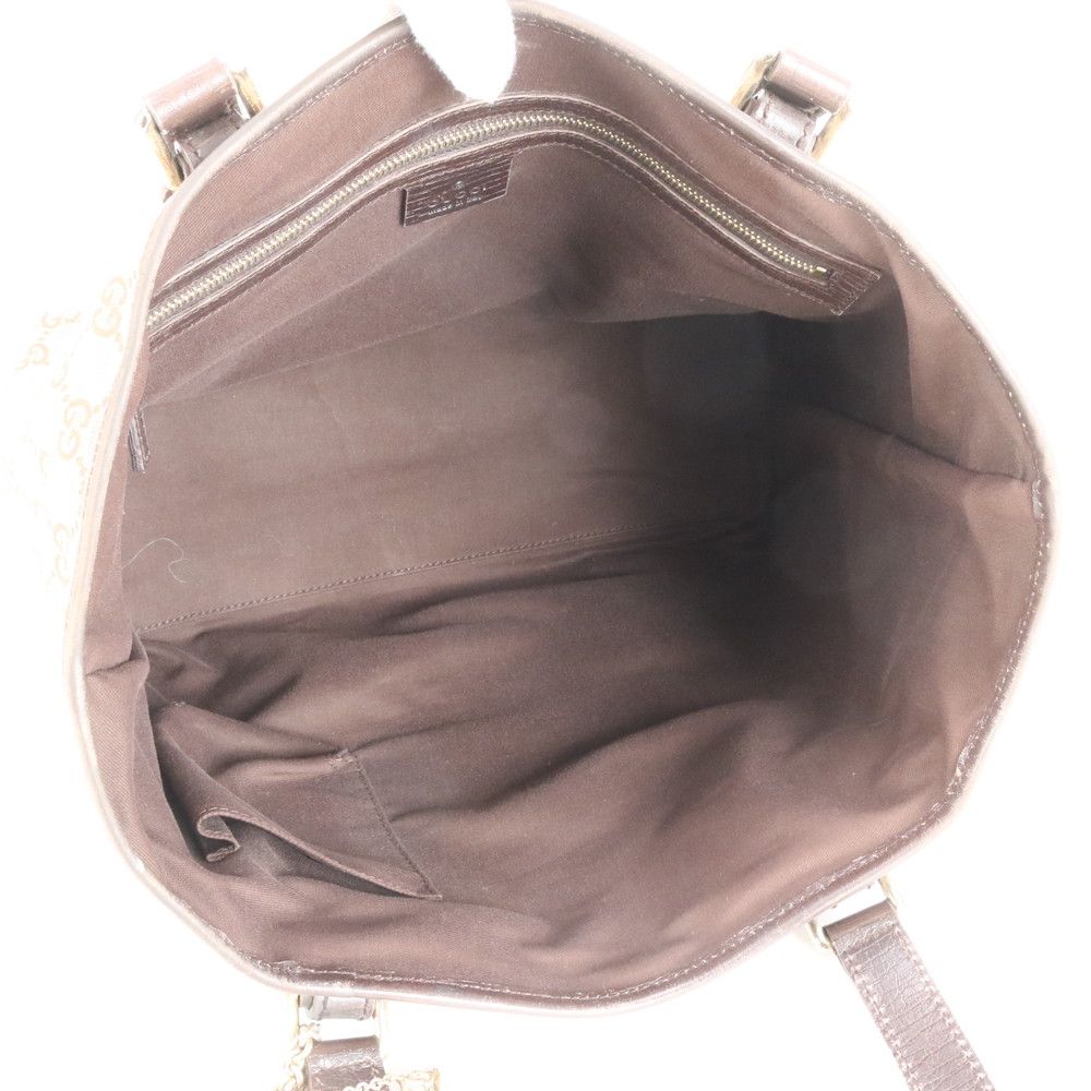 超絶人気デザイン グッチ チャーム付 GG キャンバス シェリー ライン レザー トート バッグ 肩掛け ショルダー 137396 レディース ERE CY24-2 新世代の