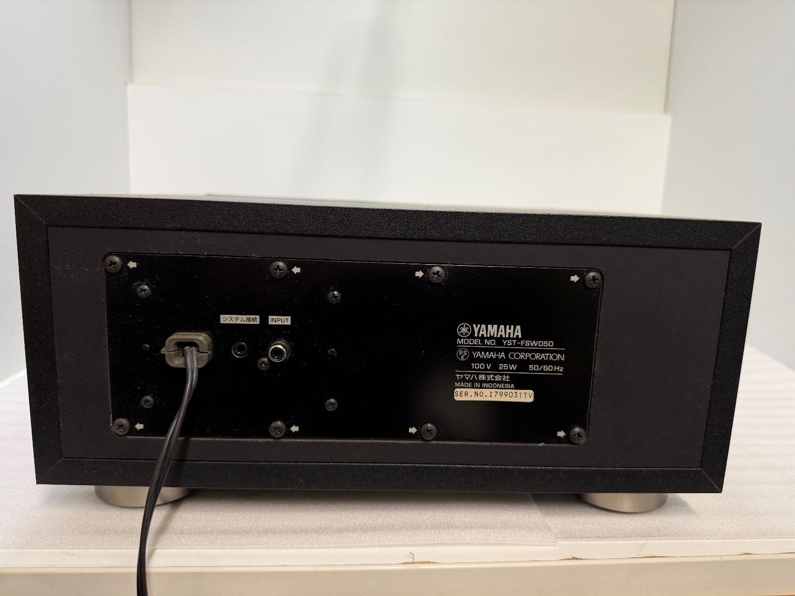 新品未使用　YAMAHA YST-FSW050 ブラック サブウーファーシステム Amazon.co.jp: YAMAHA サブウーファーシステム YST-FSW050(B