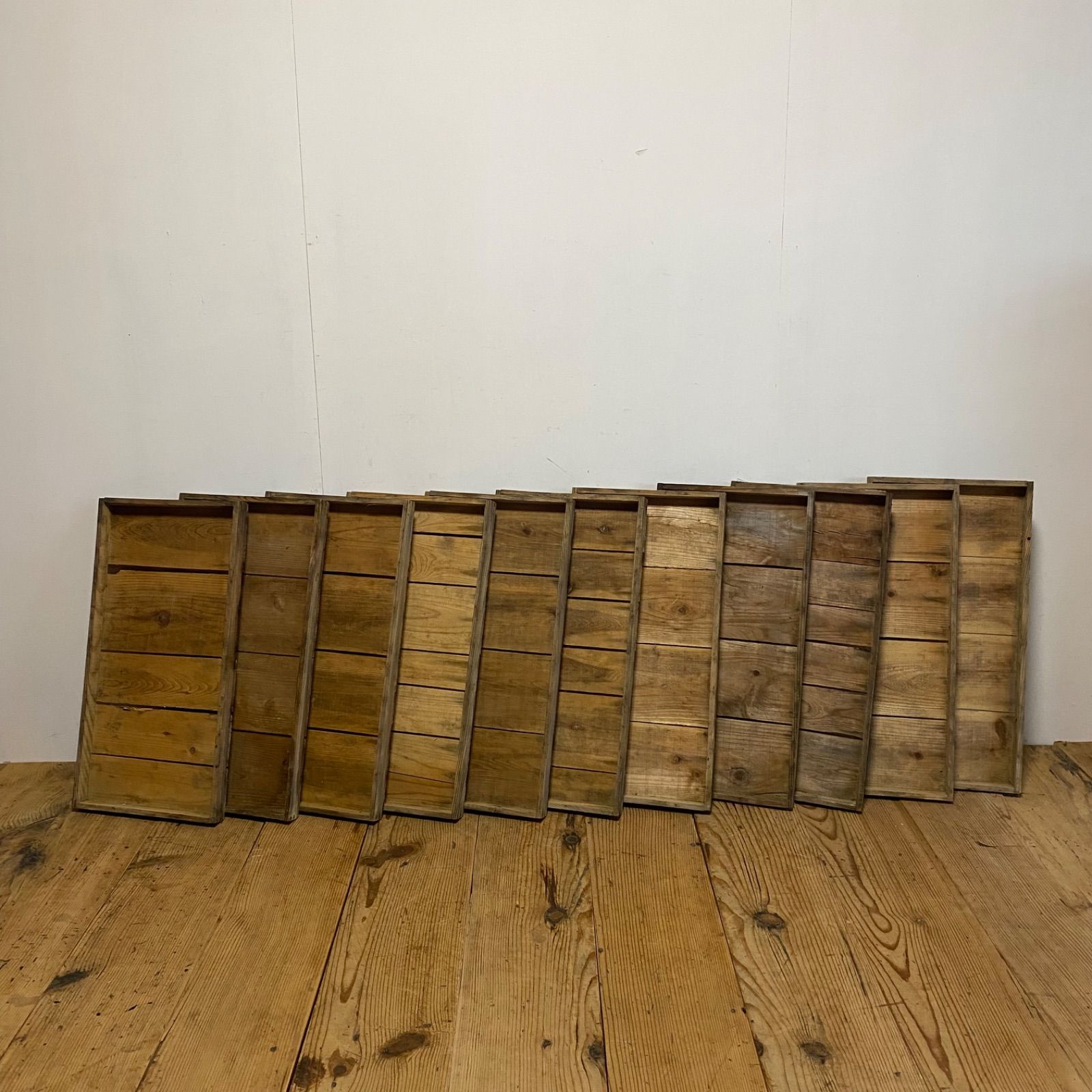 11点セット アンティーク 育苗箱 木箱 無垢材 古農具 古道具 y240