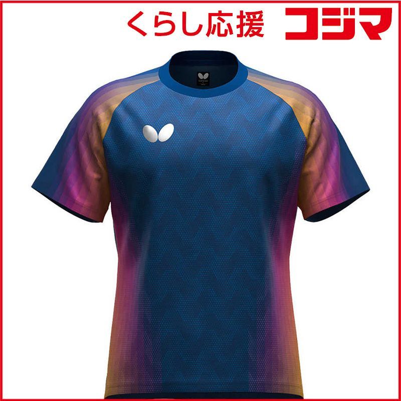 【 新品 未開封 】 バタフライ 卓球用品 Butterfly ユニセックス ジェノーラ・Tシャツ ネイビー M 47240 未使用 送料無料 4,317円