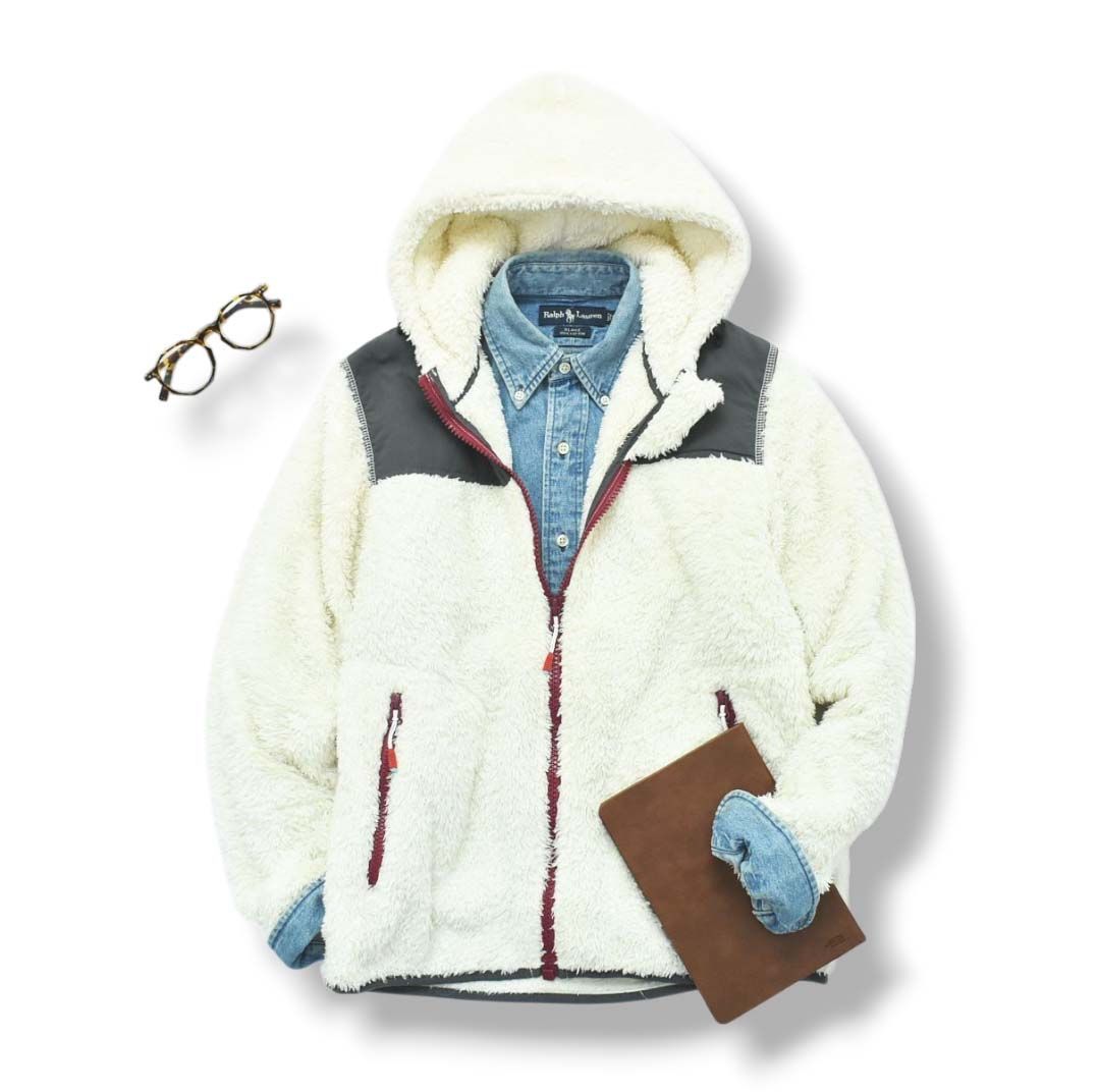 ロゴ刺繍 チャムス エルモ フリース フルジップ パーカー L 女性