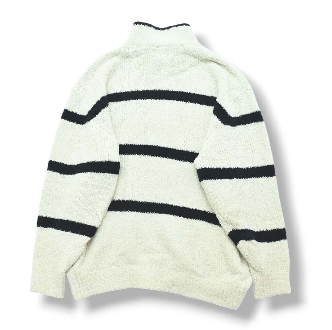 ハーフジップ マリンボーダー