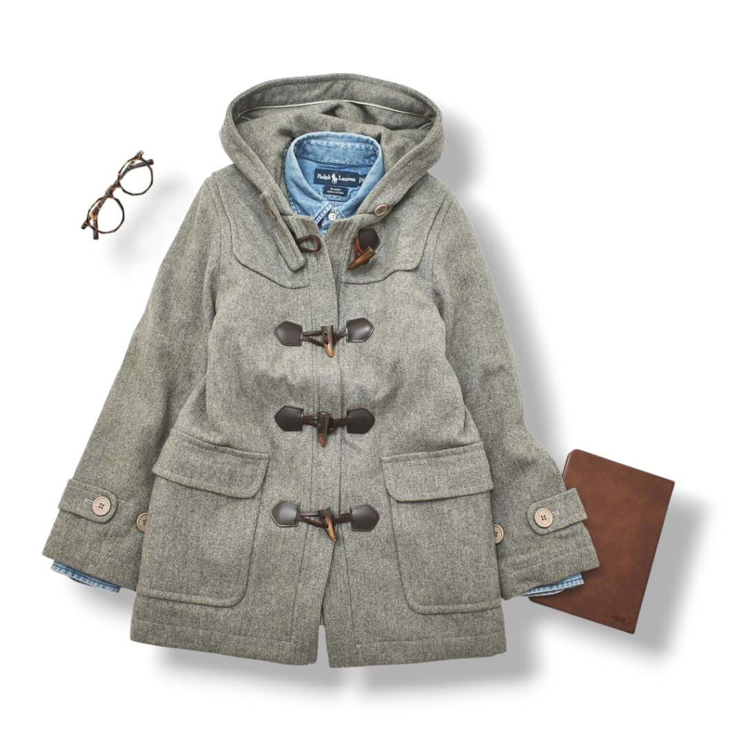 ラコステ LACOSTE ハーフ ダッフルコート ジャケット 38 グレー