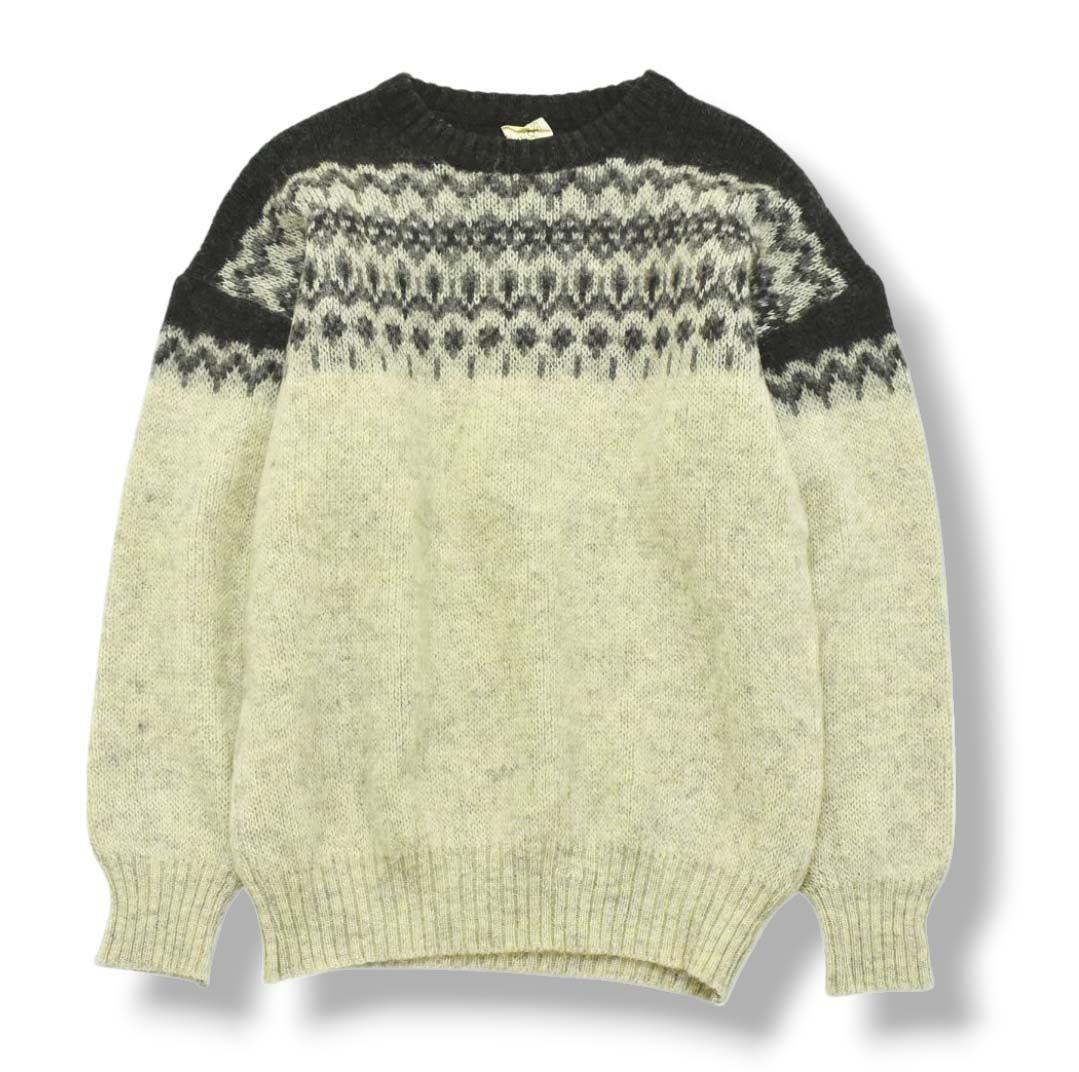 上質】 90s アイスランド製 Alafcss icewool ウール ニット セーター 