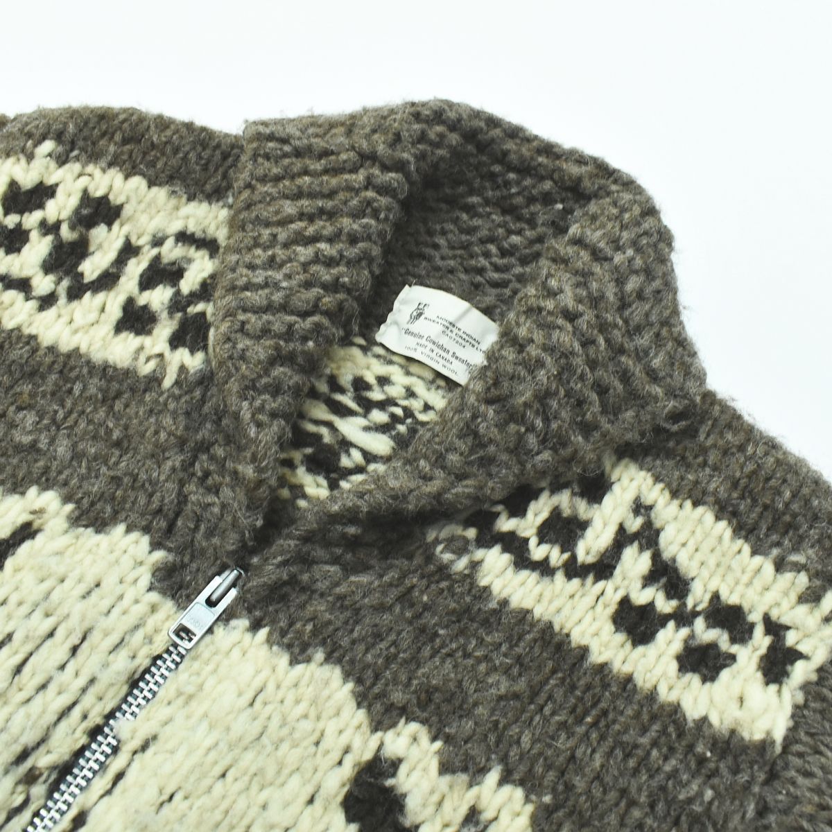 70s80s カナダ製 MODESTE INDIAN カウチンセーター 鹿柄 - メルカリ