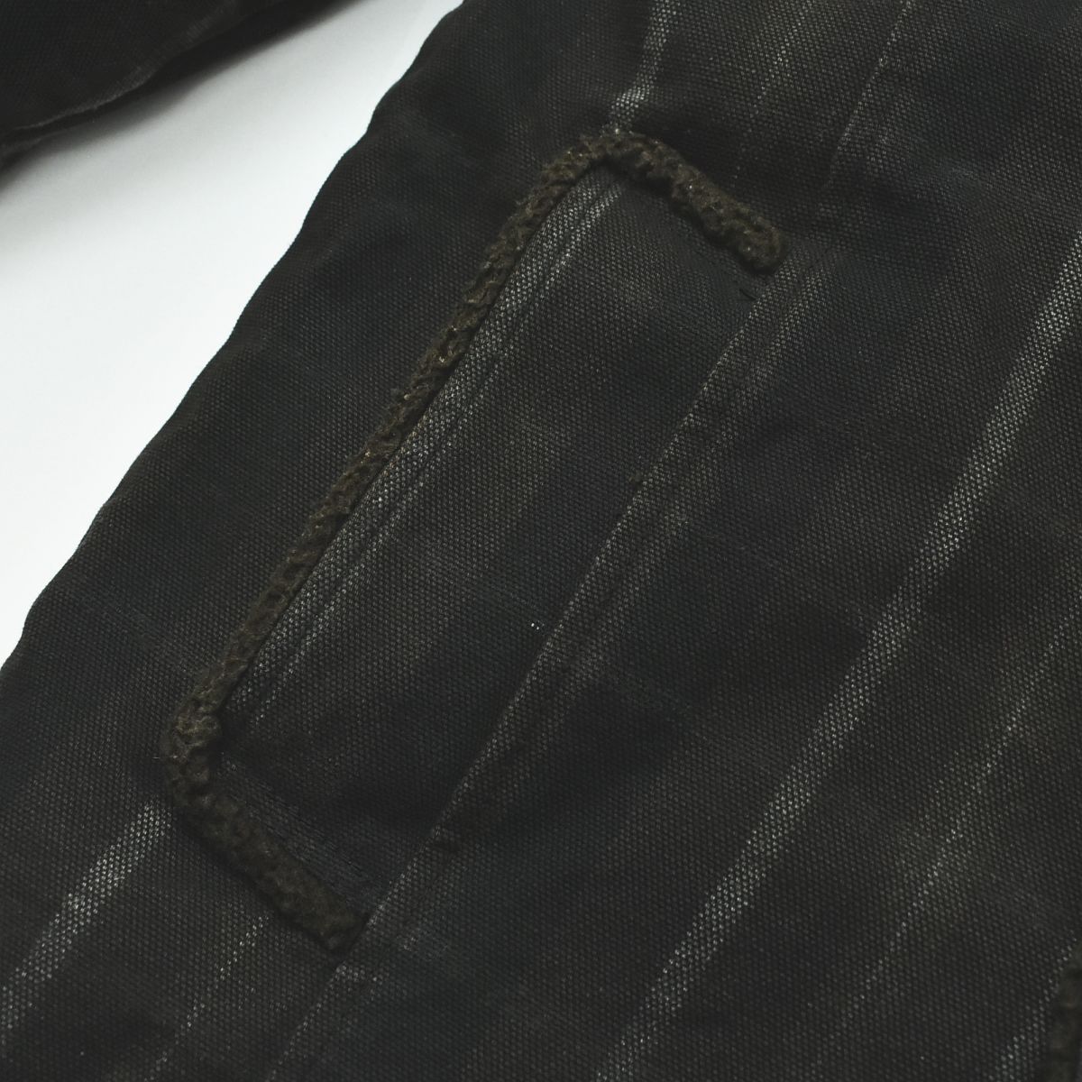 AUBERGE BIL CHARBON size40 ブラックインディゴリネン