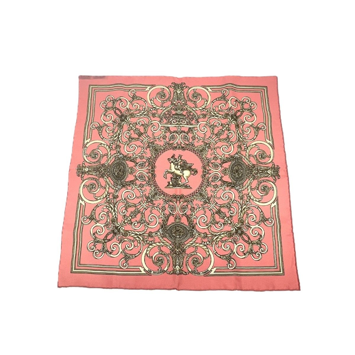 HERMES エルメス スカーフ/カレ40/Les Tuileries/チュイルリー シルク