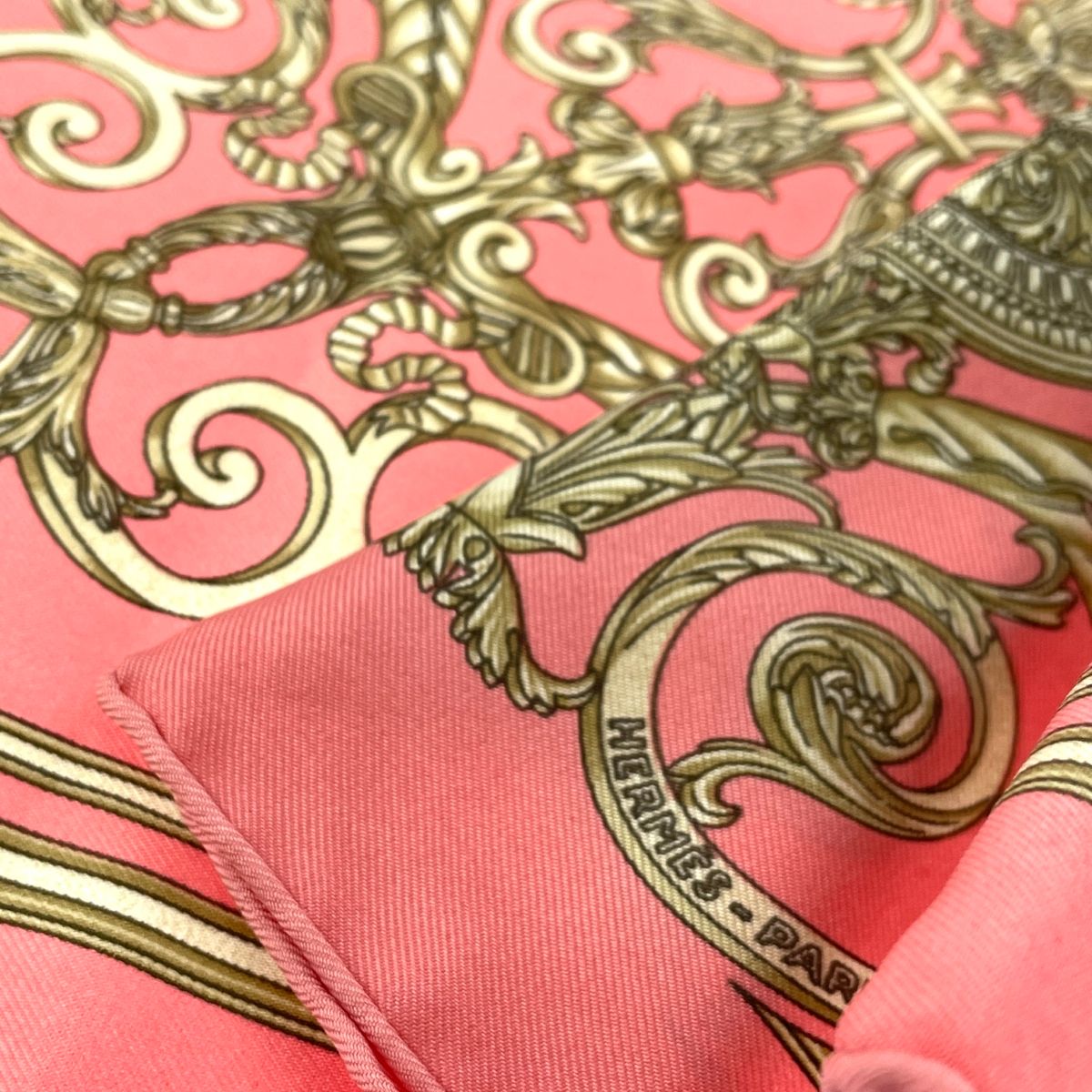 HERMES エルメス スカーフ/カレ40/Les Tuileries/チュイルリー シルク