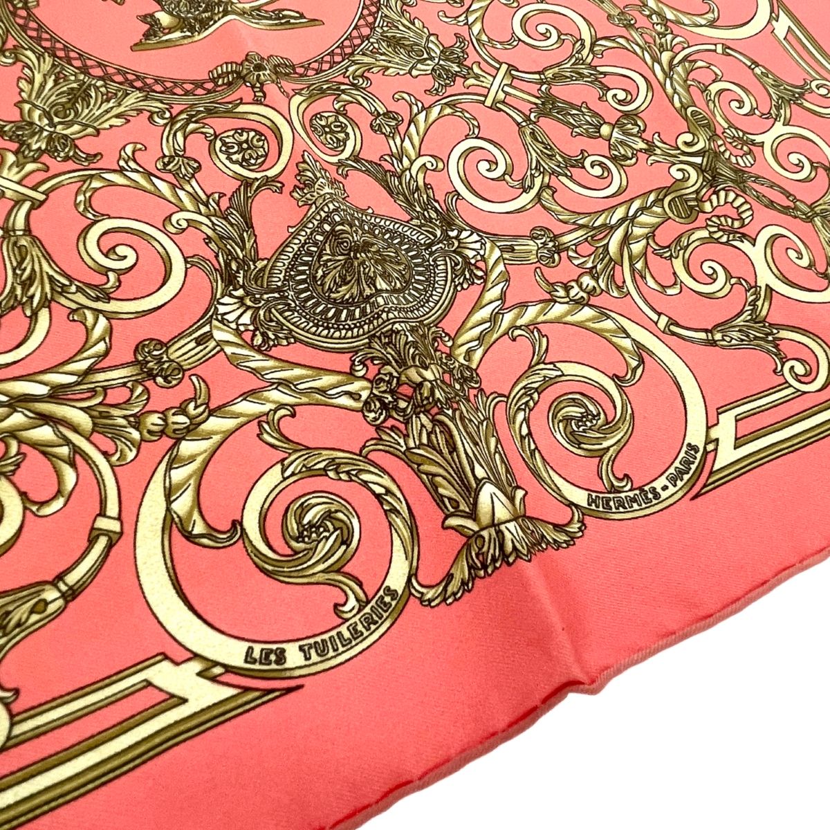 HERMES エルメス スカーフ/カレ40/Les Tuileries/チュイルリー シルク