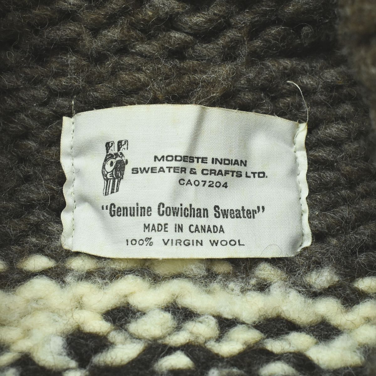 70s80s カナダ製 MODESTE INDIAN カウチンセーター 鹿柄 - メルカリ