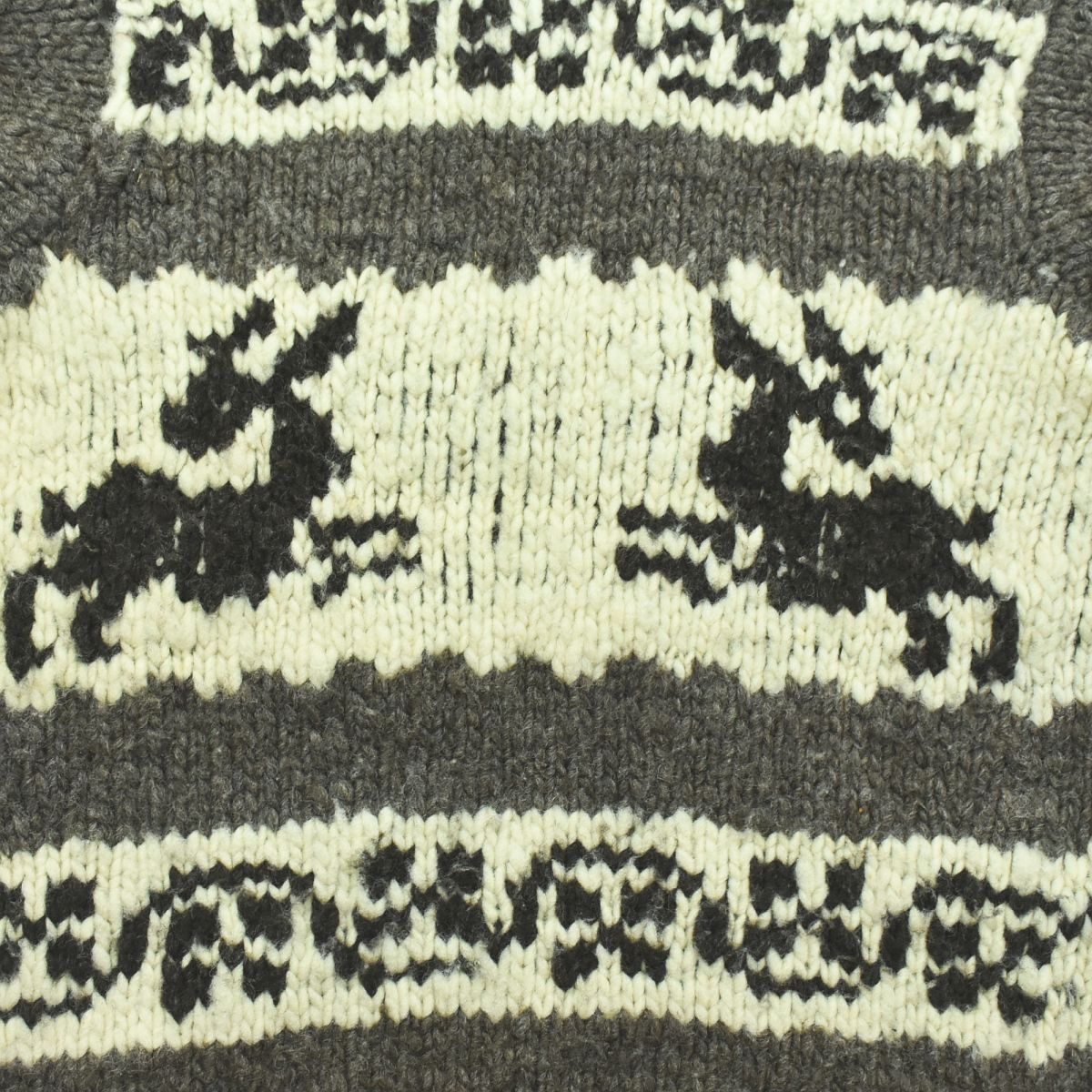 70s80s カナダ製 MODESTE INDIAN カウチンセーター 鹿柄 - メルカリ