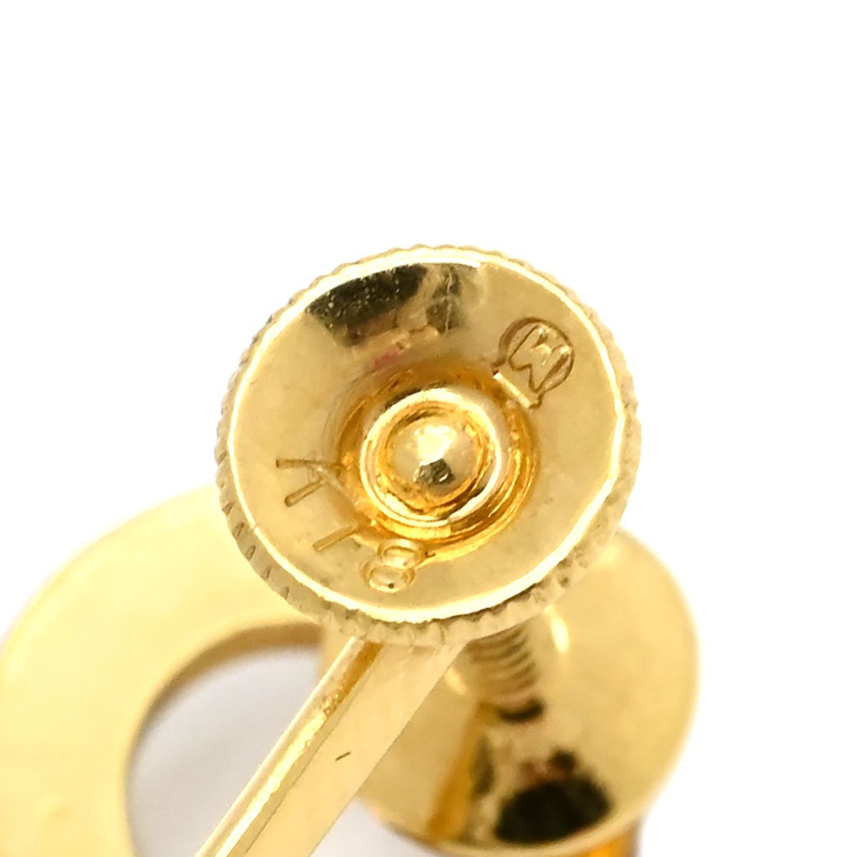 ミキモト MIKIMOTO イヤリング K18YG パール パールホワイト×イエロー  