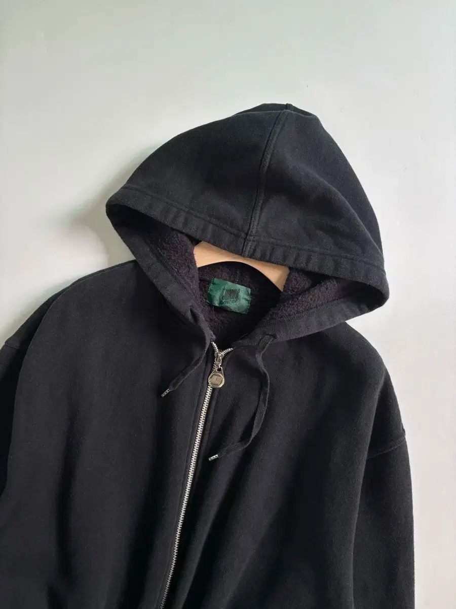  ジャンポール ゴルチエ ブラック フードジップアップ パーカー トップス