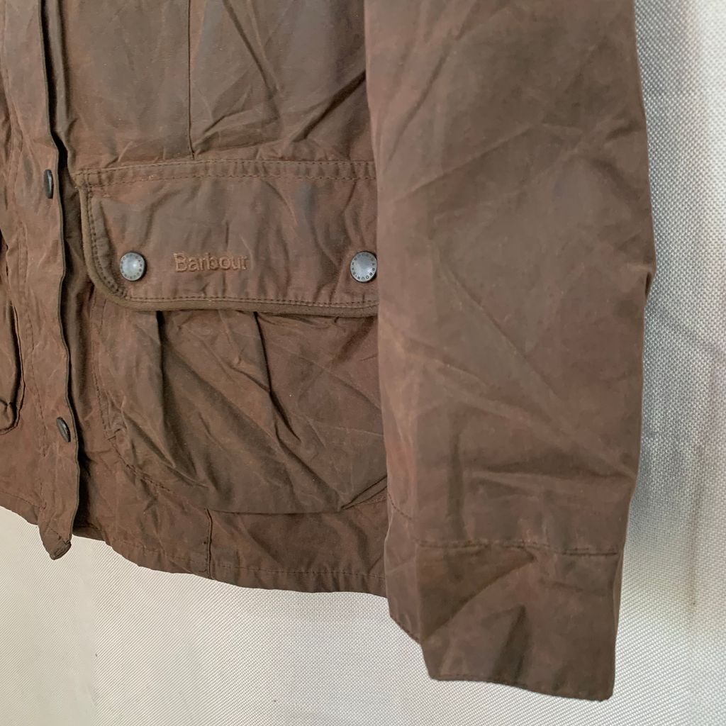 モラビト デニムジャケット 異素材 切替え 七分袖 40L 配色切り替え