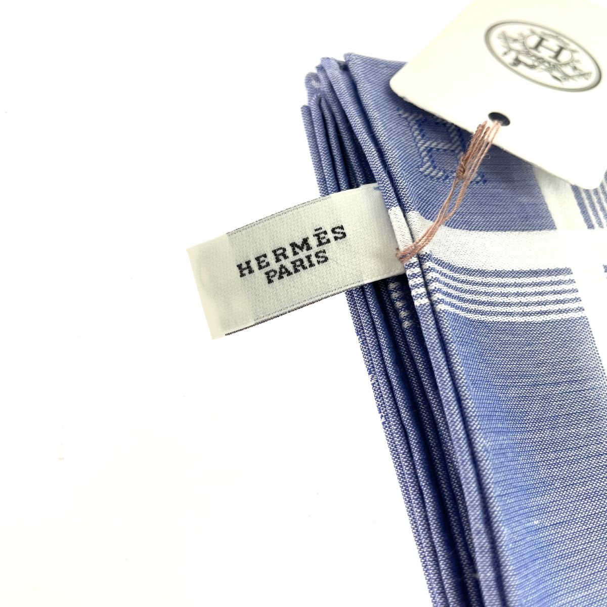 HERMES  ハンカチーフ　ジャガード　Hパッサン 楽天市場】【新品】エルメス HERMES ハンカチーフ ハンカチ 《 ジャ
