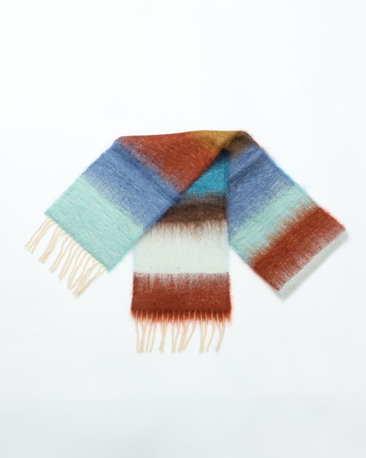 MANTAS EZCARAY マンタスエスカライ MATISSE モヘアストール C 34 HM-20 ブラウン系 マフラー