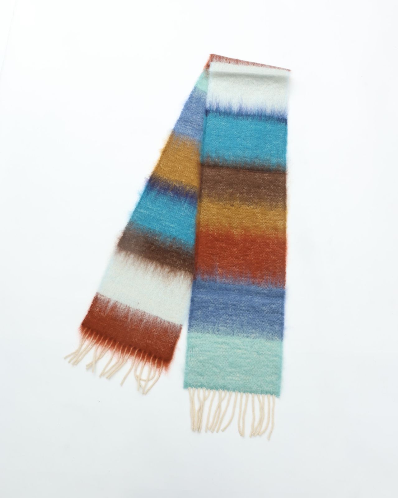  MANTAS EZCARAY マンタスエスカライ MATISSE モヘアストール C 34 HM-20 ブラウン系 マフラー マフラー 小物