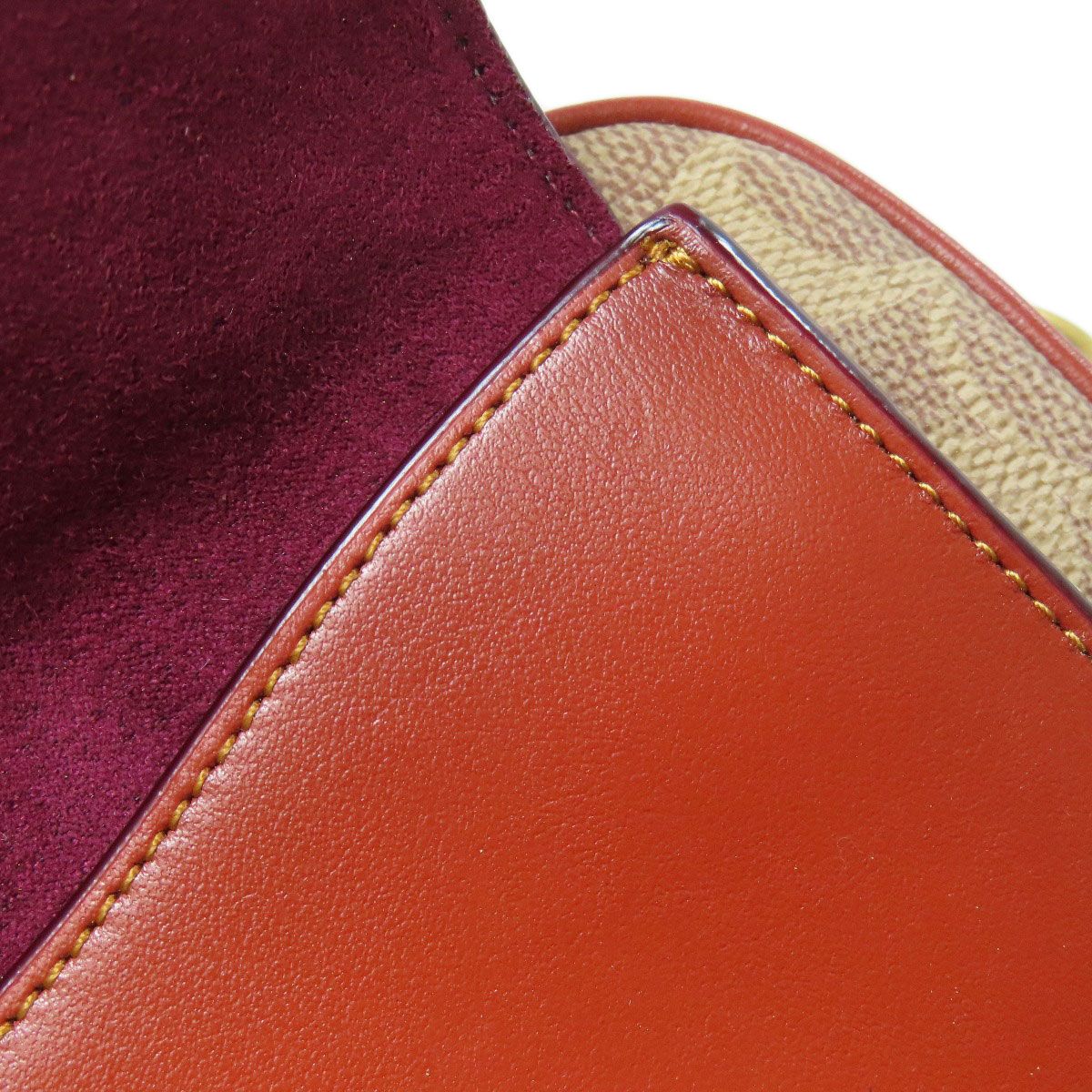 COACH コーチ C0694 シグネチャー ショルダーバッグ PVC レディース