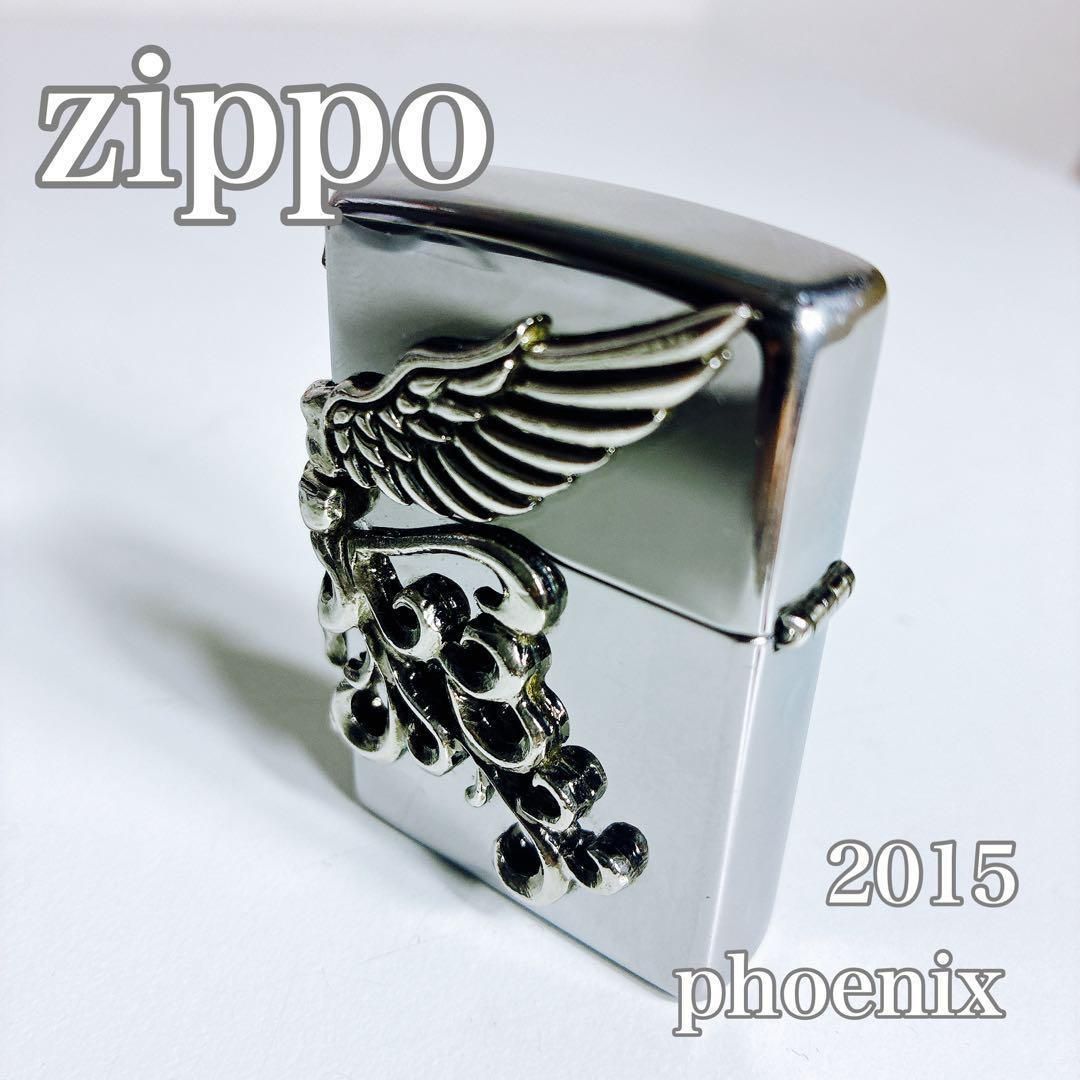 ジッポ フェニックス 不死鳥 ライター 羽 オイルライター