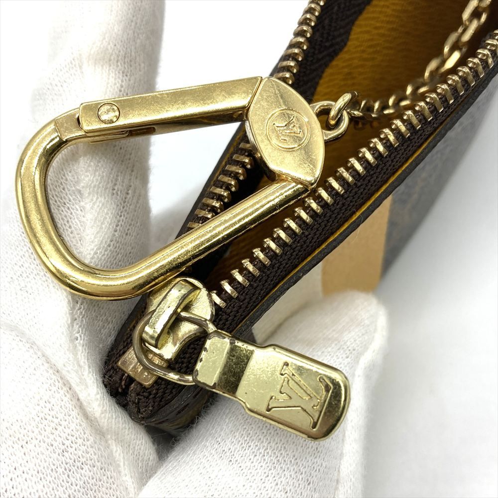 美品　ルイヴィトン　モノグラム　ポシェットクレ　ケース　ゴールド金具 LOUIS VUITTON ルイヴィトン モノグラム・アンプラント カードキー