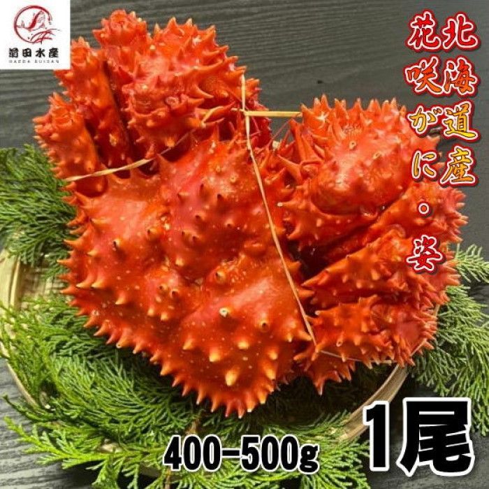 【訳あり】花咲がに　4尾（約400−500ｇサイズ）　ボイル　北海道産　花咲ガニ 訳あり】ボイル花咲ガニ 1尾約400-500g 北海道産 - メルカリ