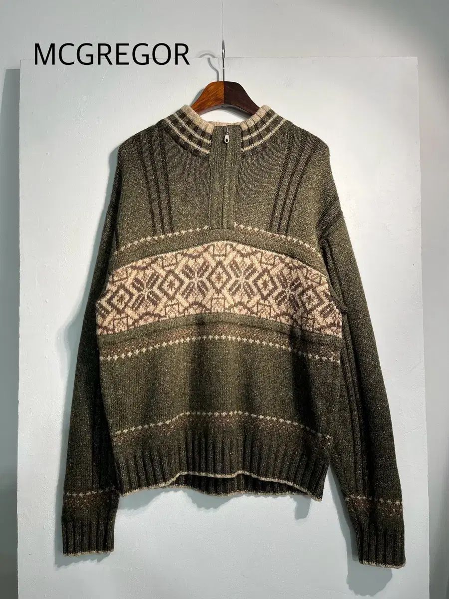 マックレガー ノルディック ウール ハーフジップ L XL
