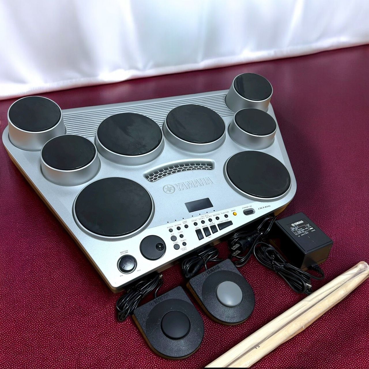 YAMAHA ヤマハ DD 65 デジタルパーカッション 電子ドラム ペダル スティック 付