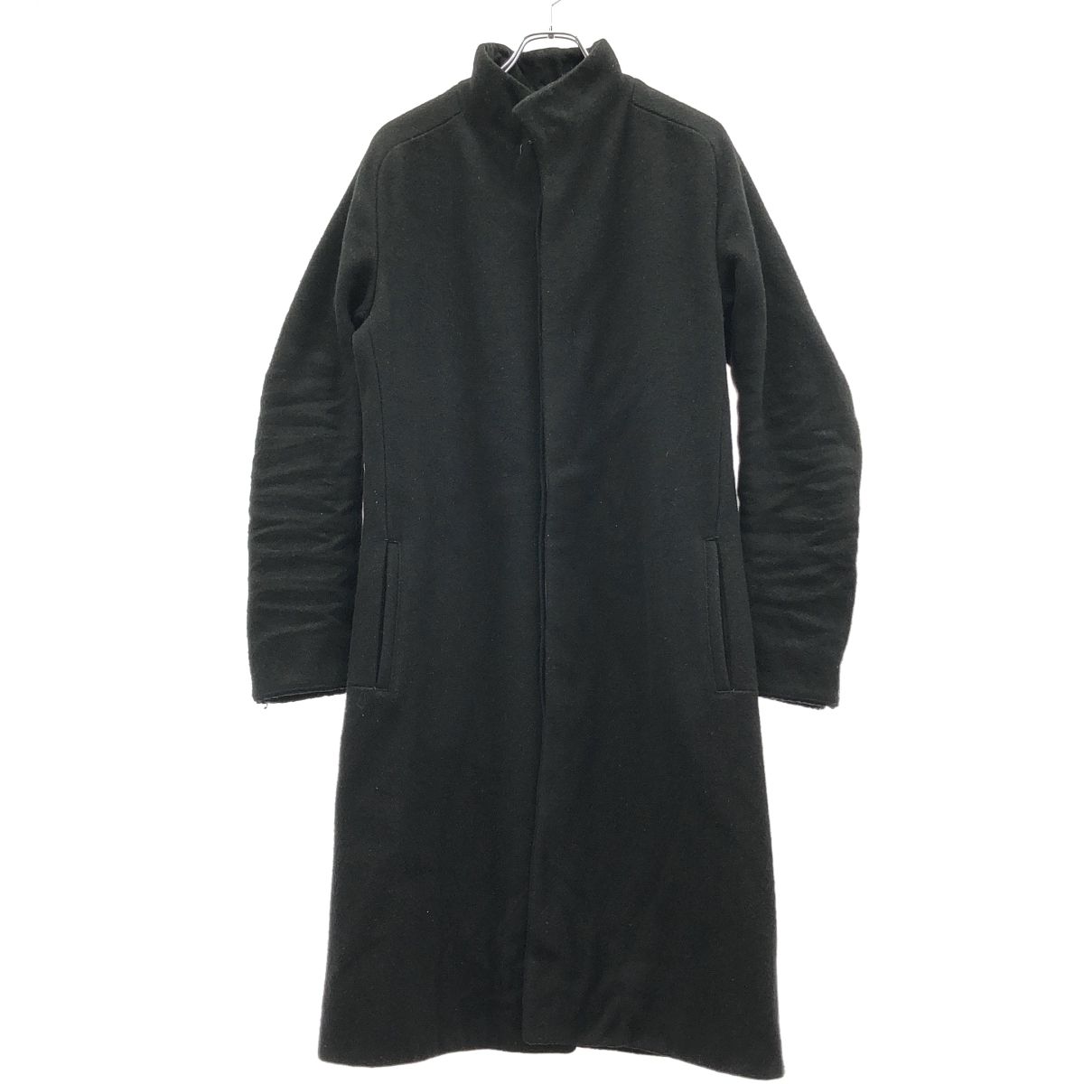 LAYER-0 レイヤーゼロ 15AW H TRENCH スタンド ウールコート FWM15-24 ブラック 48