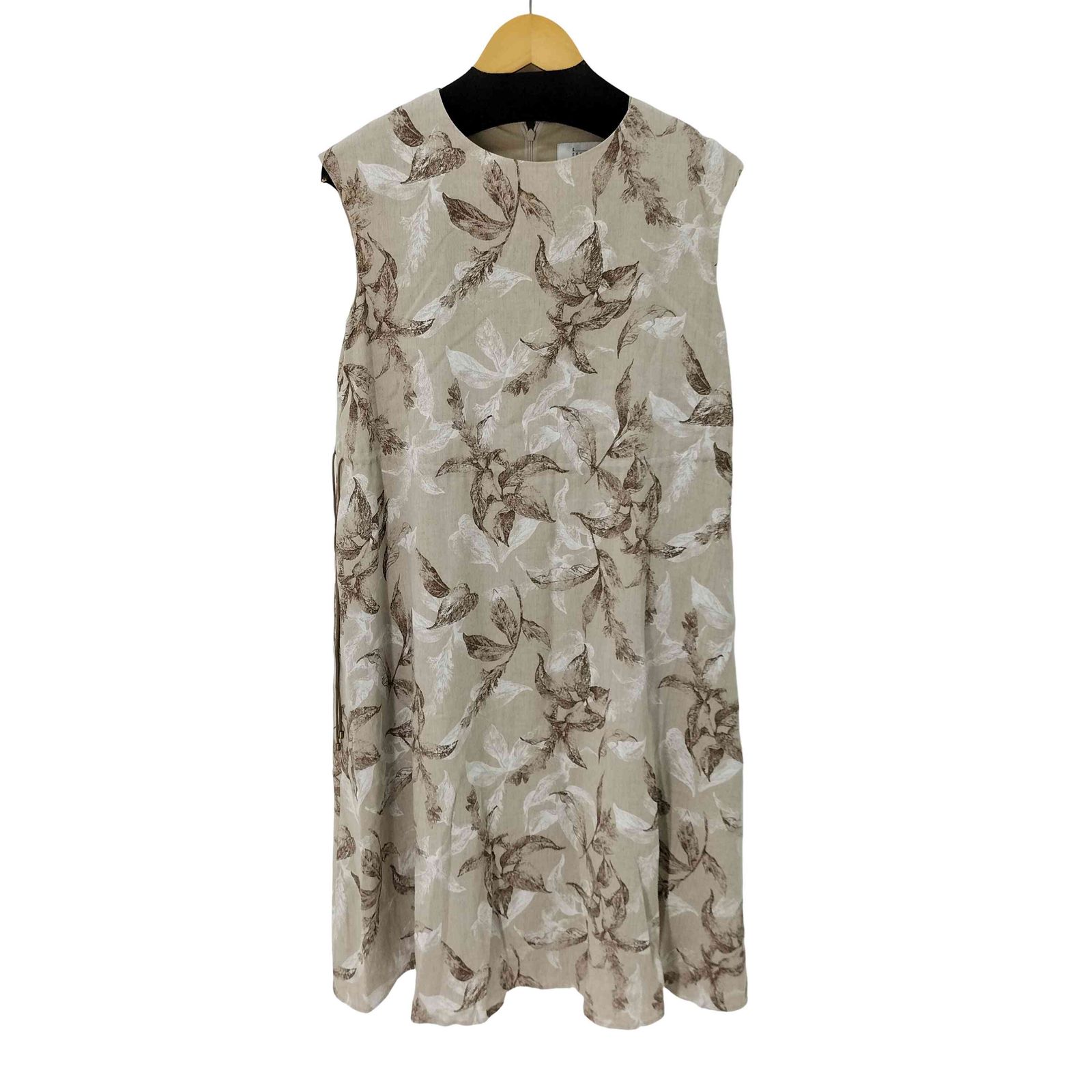 ユーズドフルギ 古着 S. リネンミックスプリントワンピース レディース JPN 36