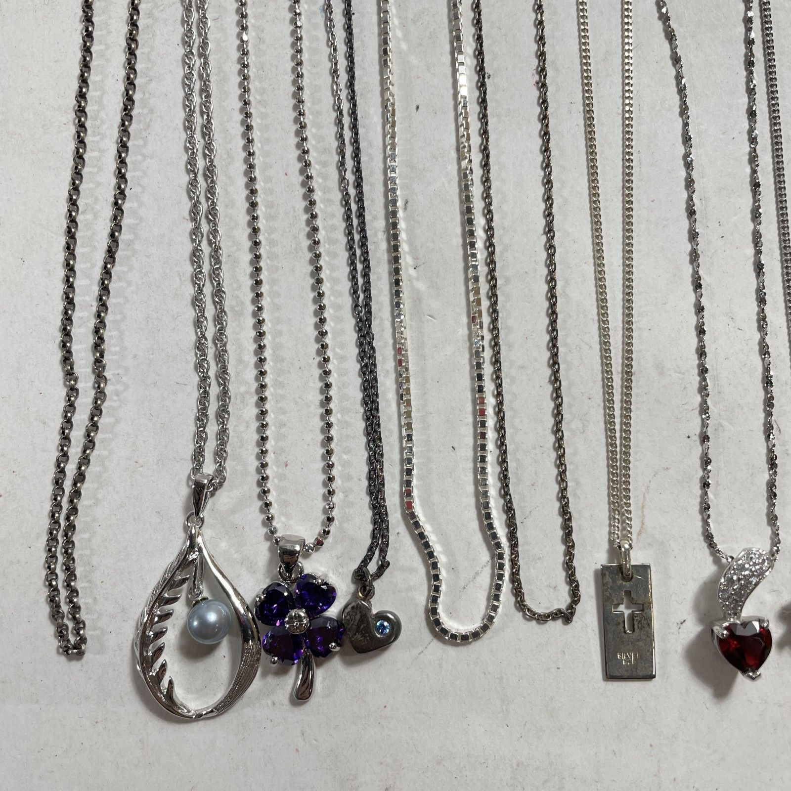 シルバー シルバーネックレス アソート 44本 チェーン切れ3本 ネックレス 総重量約175 g 0.17 kg