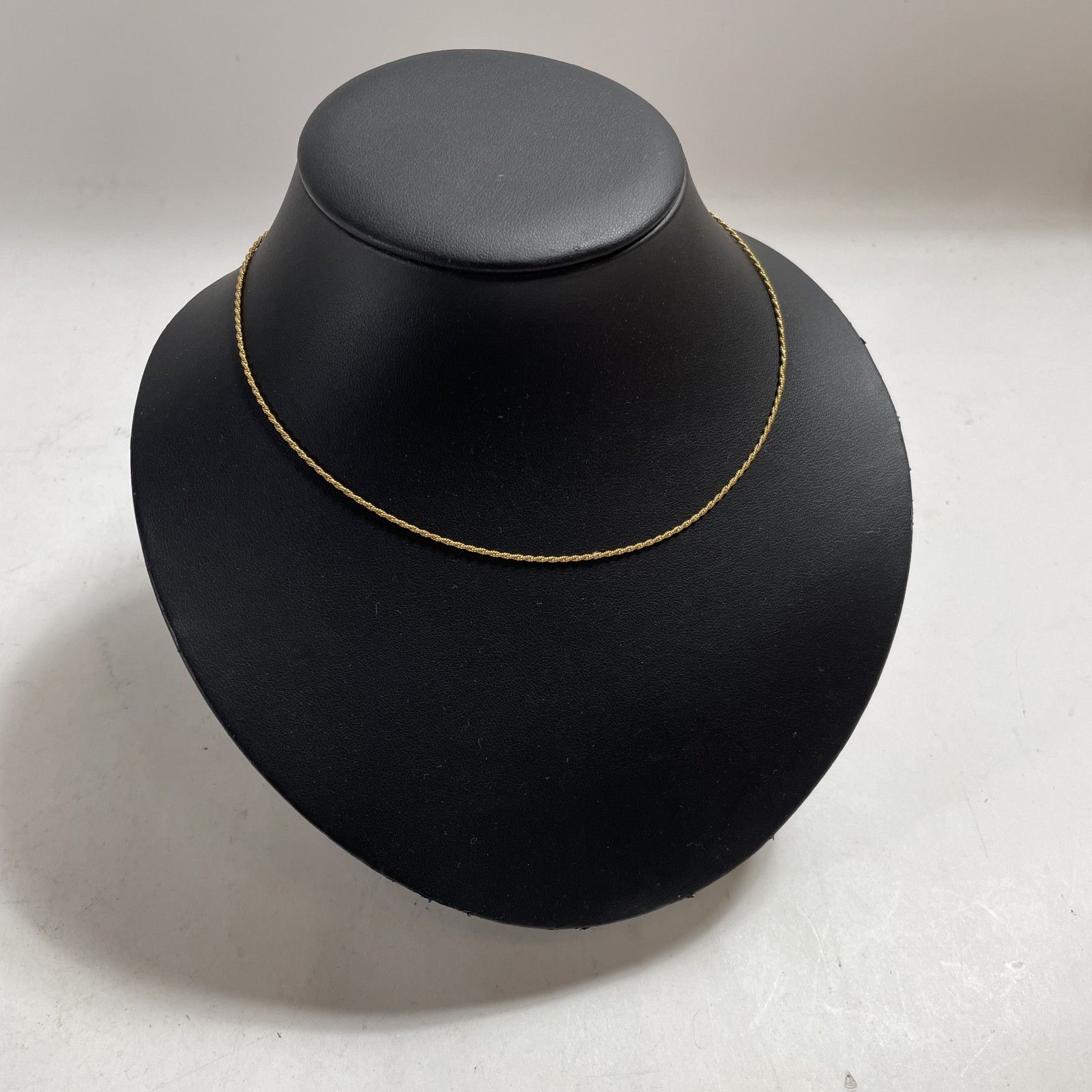 K18刻印 18金 ゴールド ロープツイストチェーンネックレス 総重量3.64g 現状品