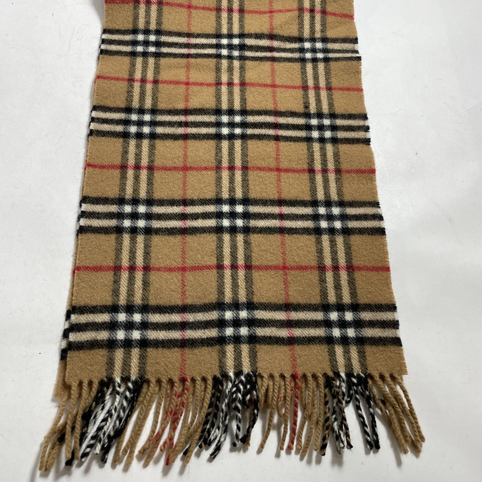 ☆ Burberrys バーバリーズ マフラー ノバチェック キャメル カシミヤ