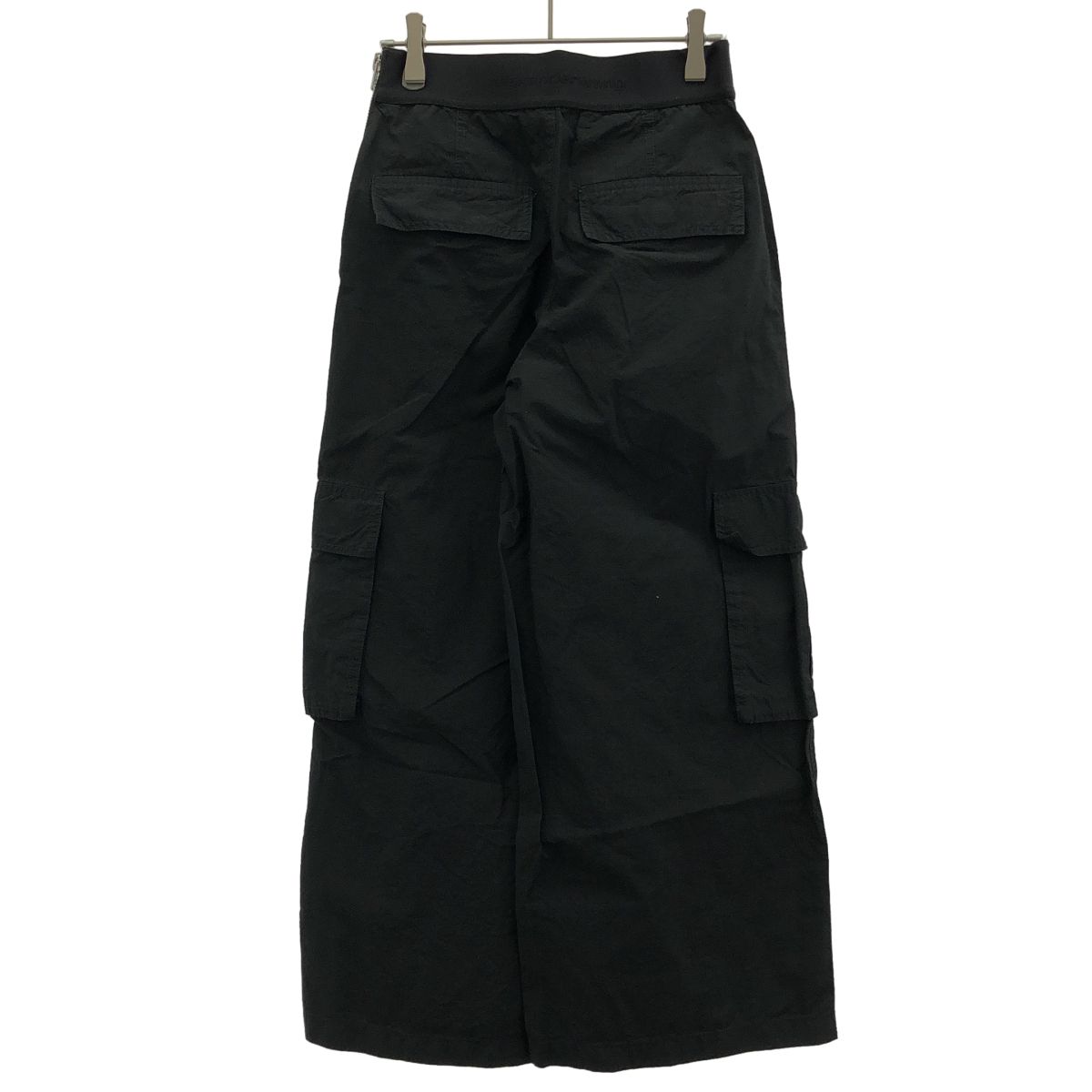 ALEXANDER WANG アレキサンダーワン ウエストロゴリップストップカーゴパンツ 1WC1244686 ブラック 0