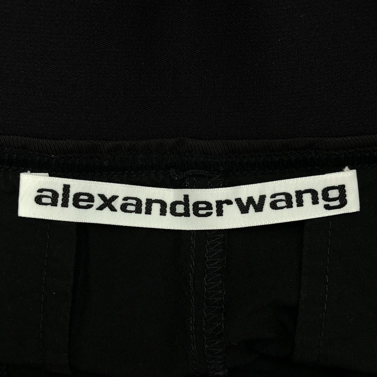  WANG アレキサンダーワン ウエストロゴリップストップカーゴパンツ ブラック 0 ワークパンツ カーゴパンツ パンツ