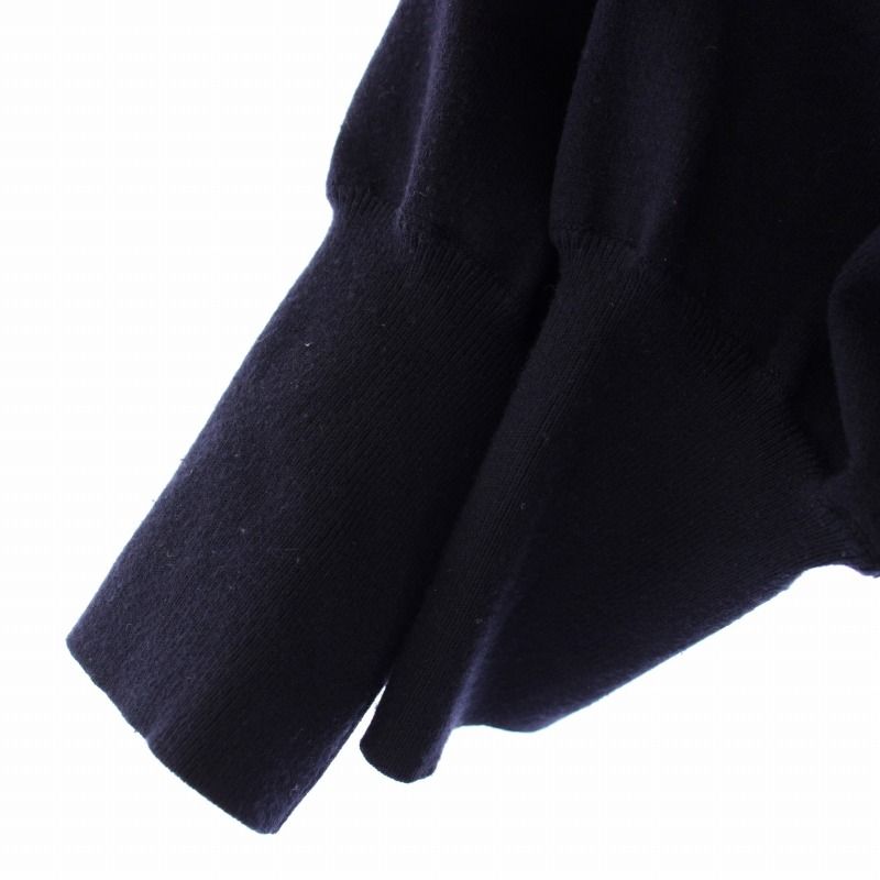 23区 オンワード樫山 23AW ニットワンピース ロング 長袖 38 紺 210-5