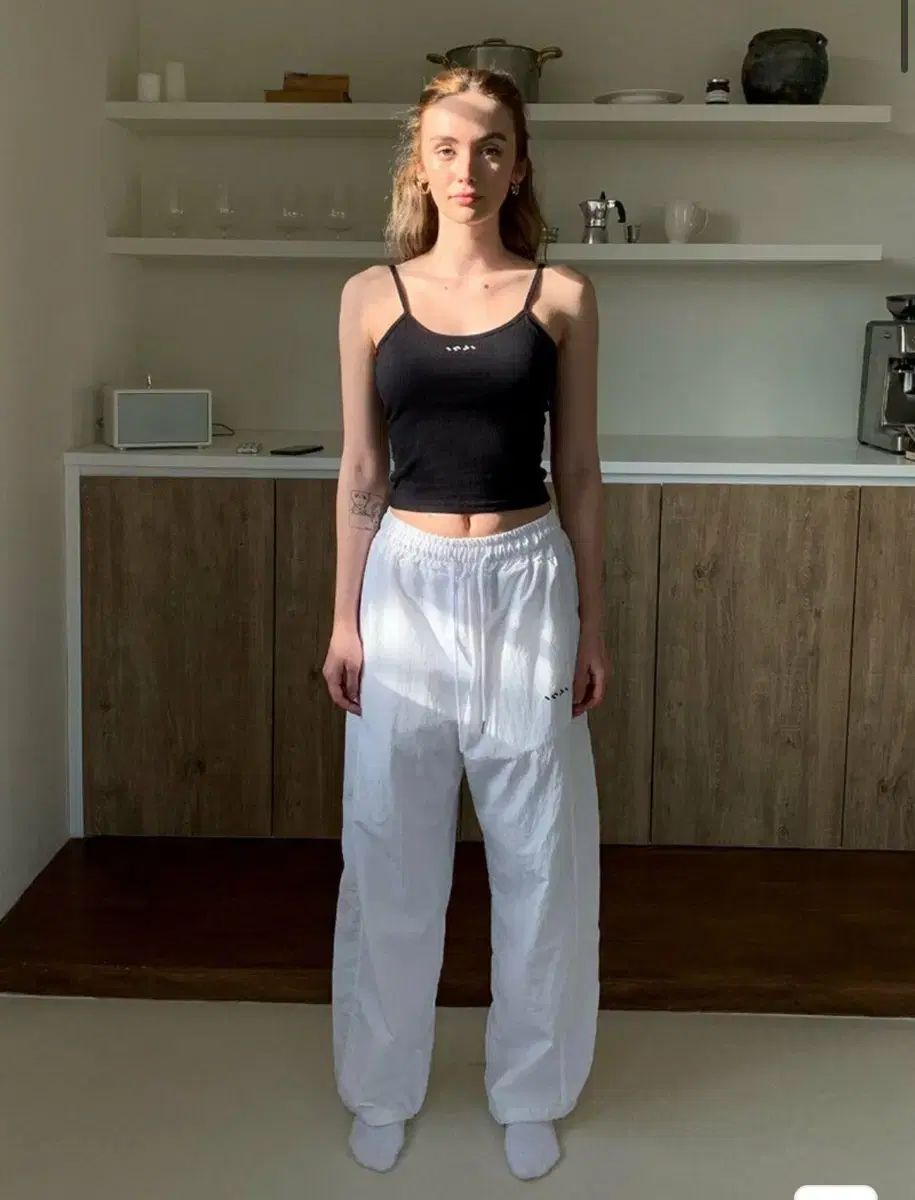 INIアクティブ ナイロン ツーウェイ パンツ 白