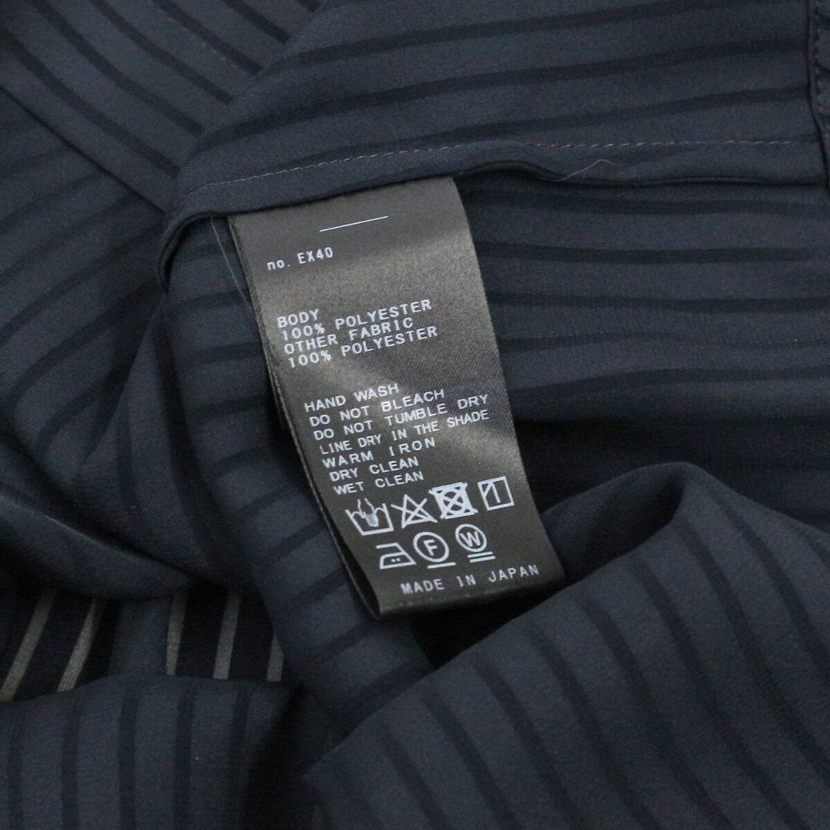 アパルトモン Lisière Stripe Sheer Shirts ネイビー アパルトモン Lisière Stripe Sheer Shirts ネイビー ELEGANT SHIRT