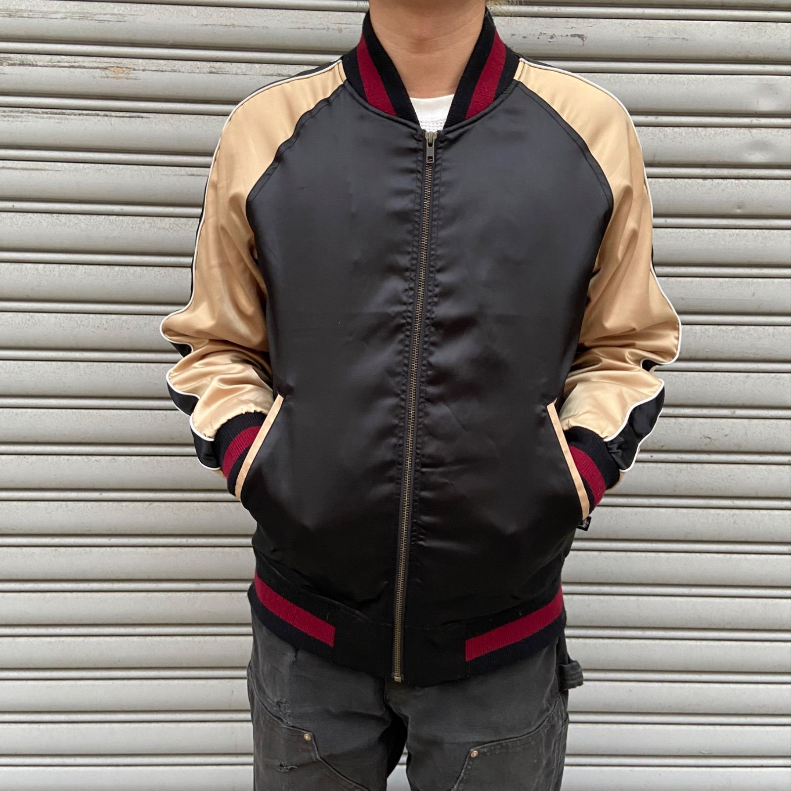 STUSSY　ステューシー　スカジャン　スーベニアツアージャケット　S stussy☆ステューシー☆スカジャン☆スーベニアツアージャケット☆35