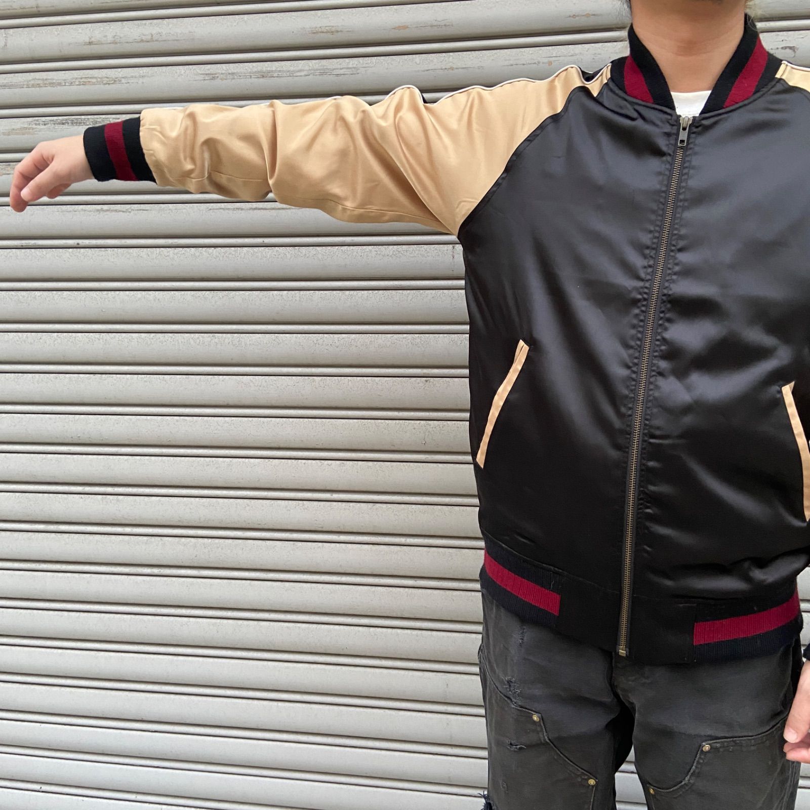 STUSSY　ステューシー　スカジャン　スーベニアツアージャケット　S stussy☆ステューシー☆スカジャン☆スーベニアツアージャケット☆35