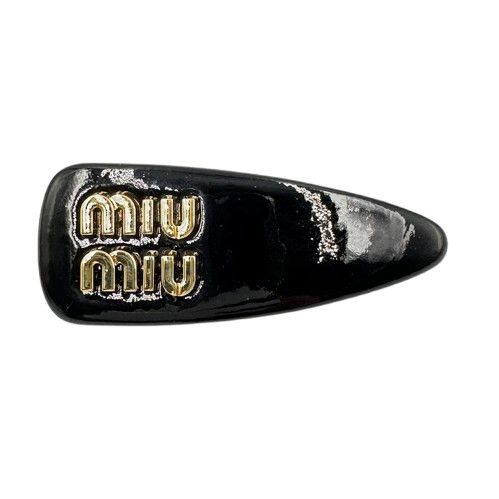 miumiu バレッタ ブラック - メルカリ
