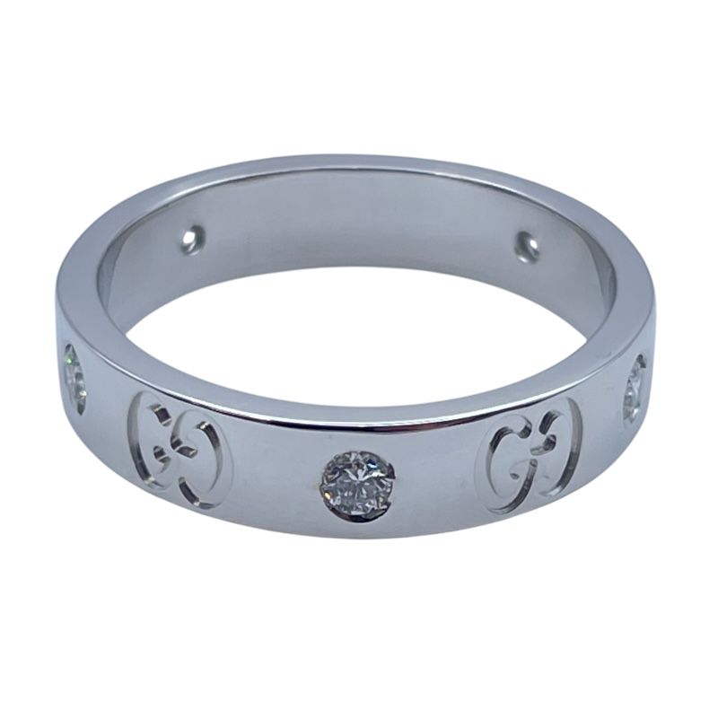 グッチ GUCCI アイコンリング ホワイトゴールド 750 ジュエリー - メルカリ