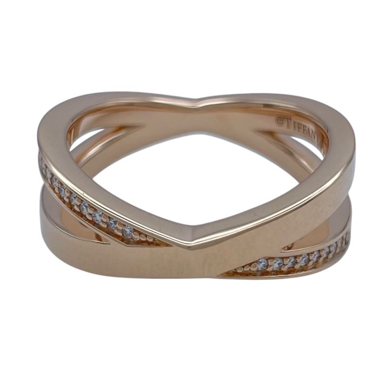 ティファニー TIFFANY＆CO アトラスXナローリング ピンクゴールド Au 750 ジュエリー