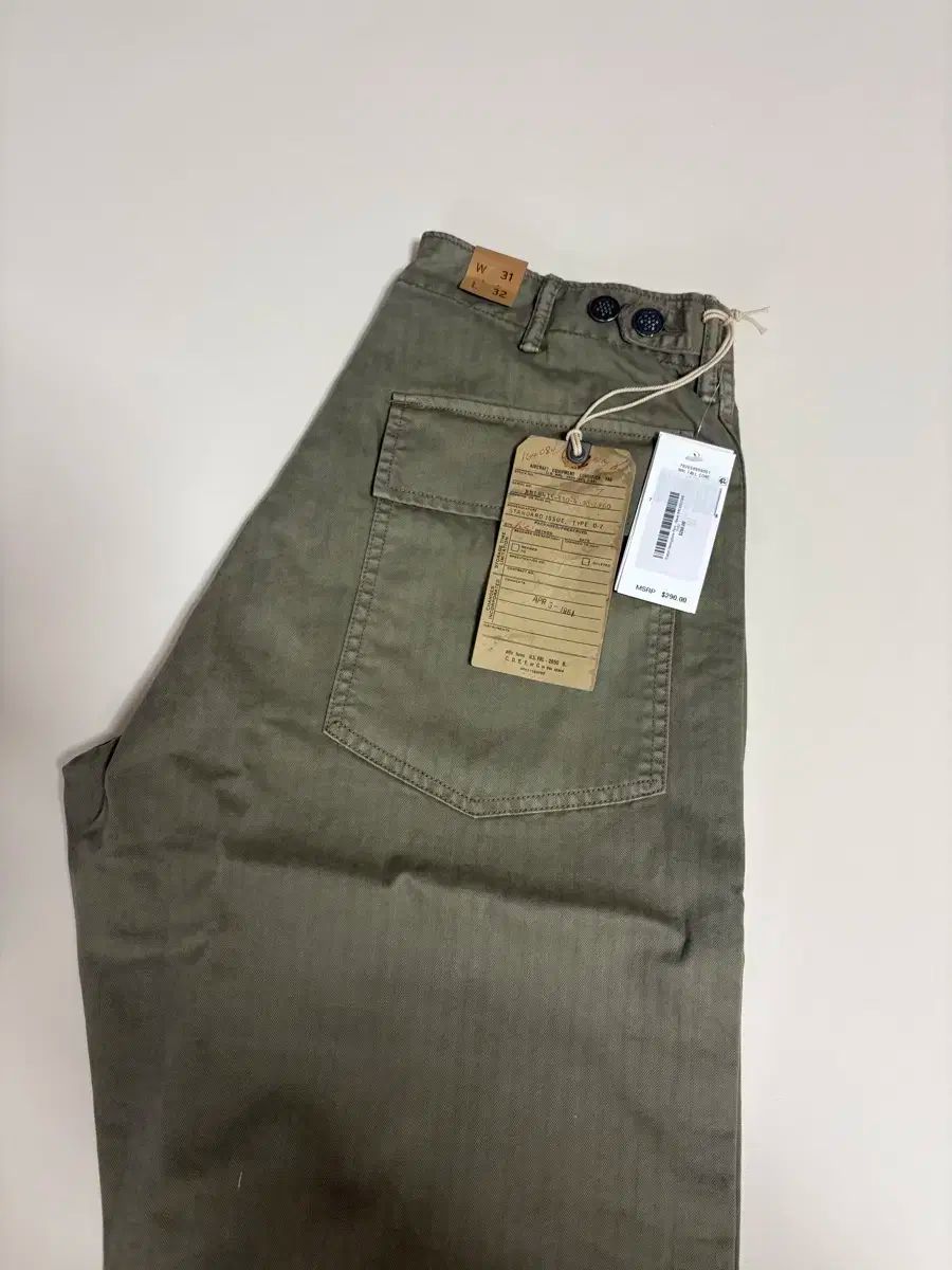 31x32 RRL ダブルアールエル ヘリンボーン ファティーグ パンツ