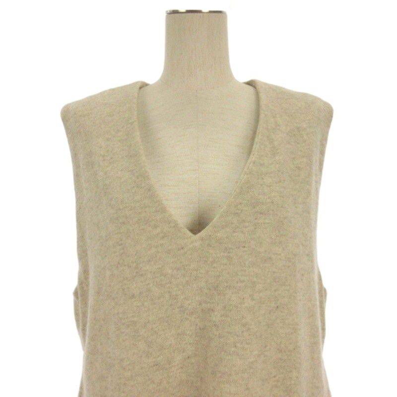 カグレ かぐれ サイドスリット ワンピース ロング ベージュ系 F