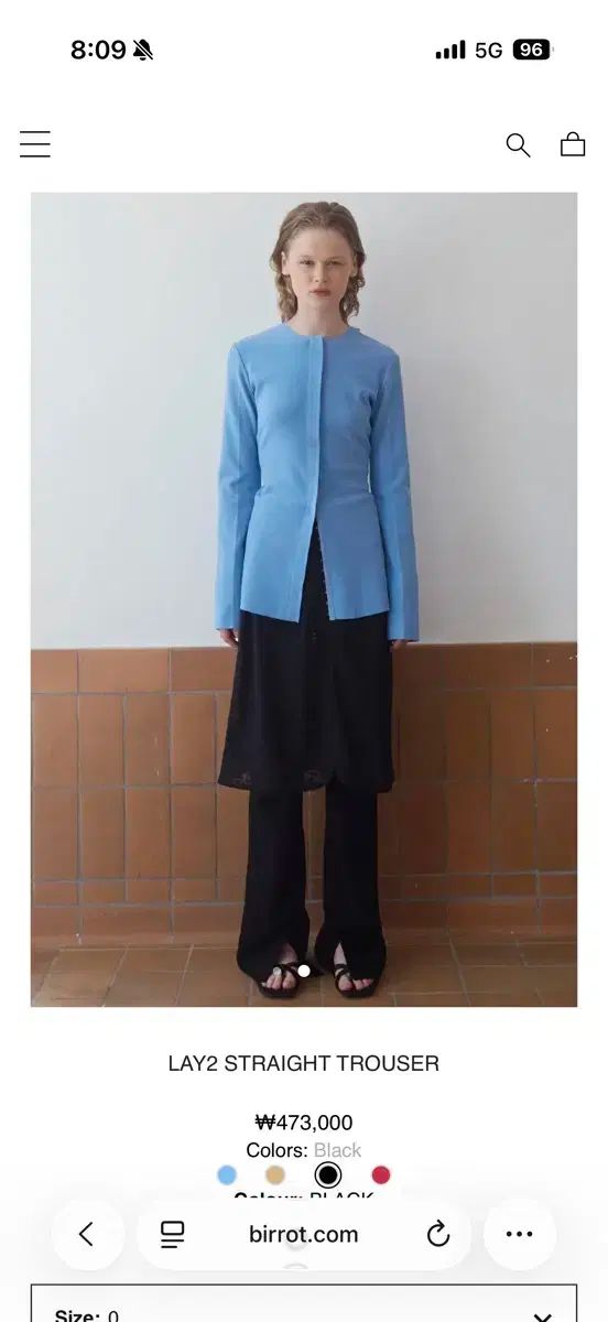 birrot LAY2 ストレートトラウザー