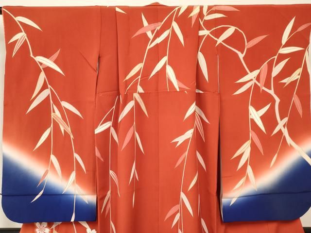 平和屋着物[]七五三 女の子 7歳 祝着 四つ身 袋帯セット