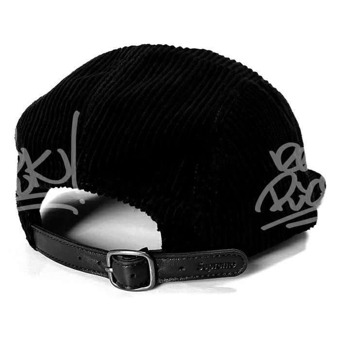 メンズ キャップ ブラック Supreme シュプリーム Corduroy Camp Cap FW25H103 シュプリームコーデュロイキャンプキャップ se1337r